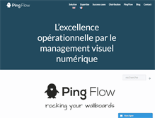 Tablet Screenshot of pingflow.com
